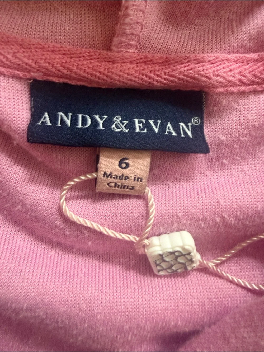 Andy & Evan Pink Hooded Terrycloth Beach Coverup Romper Palm Trees NWOT